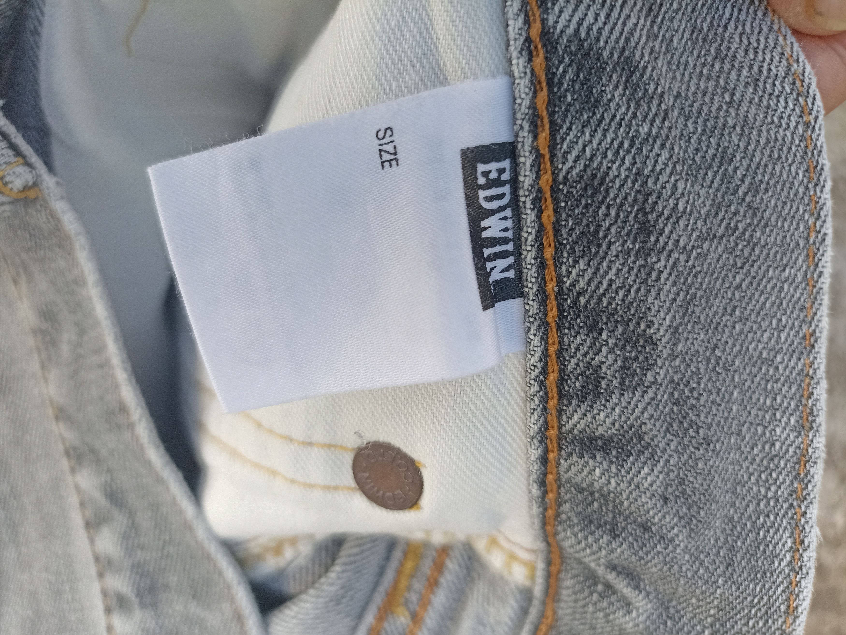 Beauty Beast Vintage Edwin jeans Edwin 505ZX denim washed black faded Size US 30 / EU 46 - 13 Thumbnail
