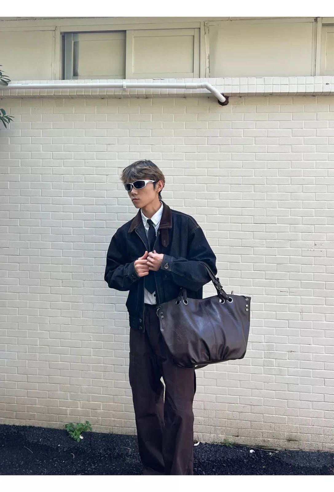 Leather Premium Fendi-Reference Tote | Large Capacity Bag Size ONE SIZE - 12 Thumbnail