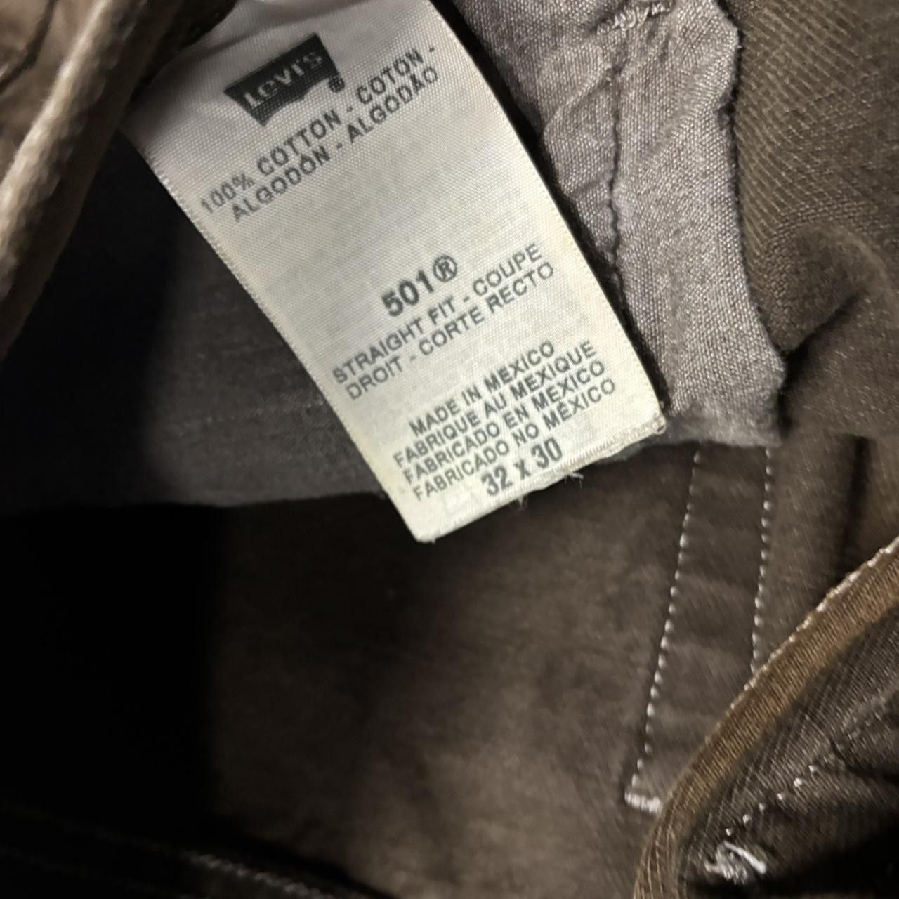 Levi's × Vintage Crazy Vintage Y2K/2000s Brown Levi’s 501 Essential Denim Jeans! Size US 32 / EU 48 - 8 Thumbnail