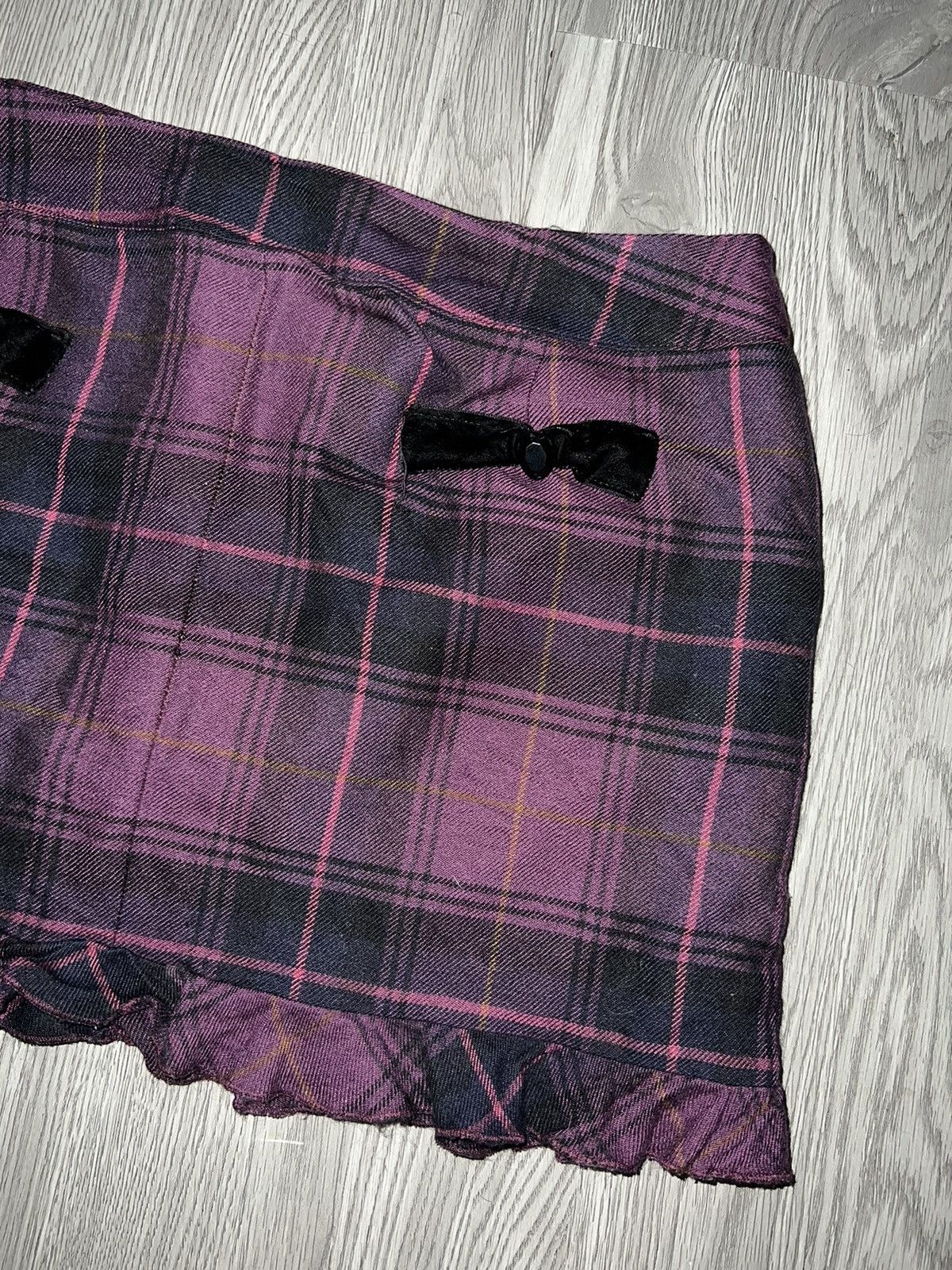 Japanese Brand Y2K Pinky Girl tartan purple skirt 🔮 Size 25" / US 0 / IT 36 - 7 Thumbnail