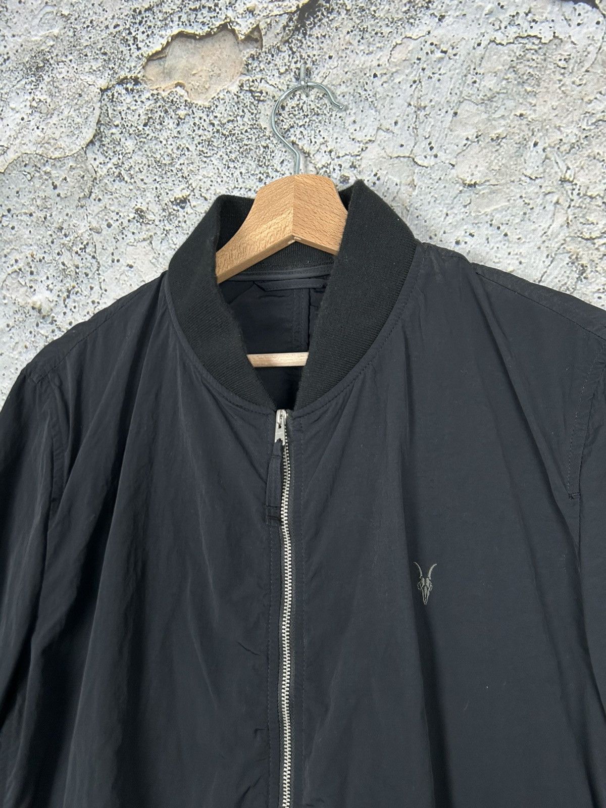 Allsaints Allsaints Black Bomber Jacket Streetwear Avant Garde Y2K Size US L / EU 52-54 / 3 - 3 Thumbnail