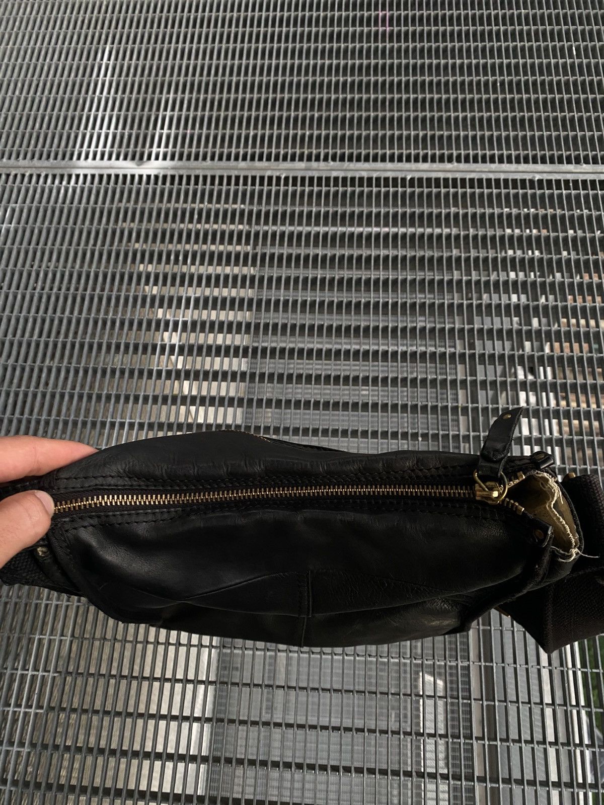Vintage Diesel Ash Leather Crossbody Bag