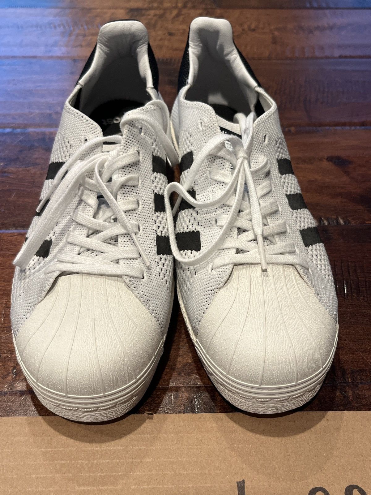 Adidas Adidas Superstar 80s PRIMEKNIT White/Black men’s 7.5 Size US 7.5 / EU 40-41 - 6 Thumbnail