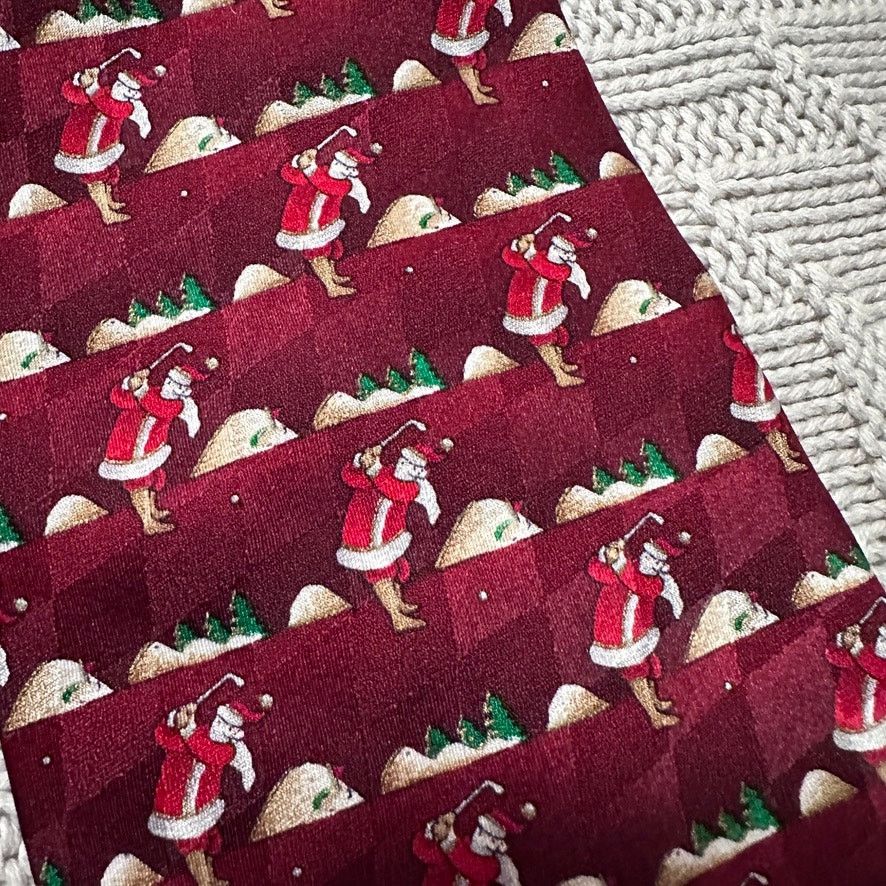 Other Vintage Christmas Santa novelty silk tie Size ONE SIZE - 2 Thumbnail