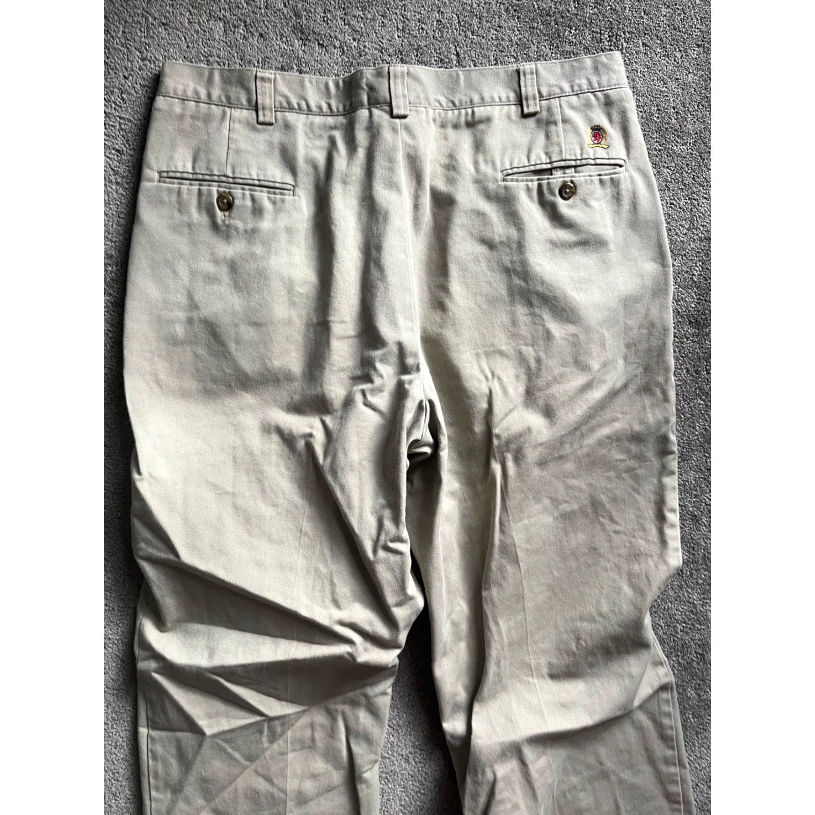 Tommy Hilfiger Tommy Hilfiger Mens Dress Pants Straight Leg Pleated Front Beige 38x30 Size 38 Regular N/A Size US 38 / EU 54 - 2 Thumbnail