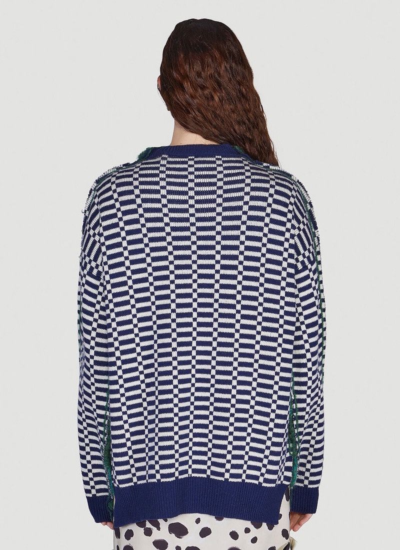 Marni Mohair half and half sweater green knit Sweater