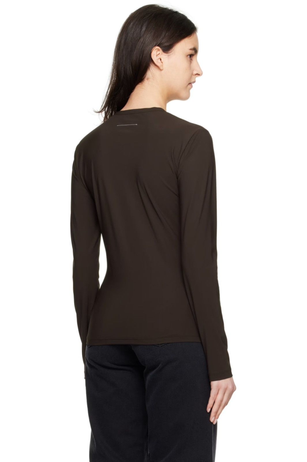 Maison Margiela !DS! SS23 Maison Margiela Printed Logo Chocolate Long Sleeve Size L / US 10 / IT 46 - 5 Thumbnail
