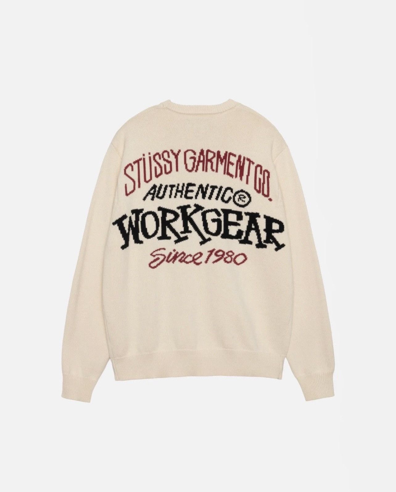 完売商品！ Stüssy WORKGEAR ビーニー クリーム色 STUSSY【送料込】SKULLCAP WORKGEAR PRINT☆ビーニー☆ (STUSSY