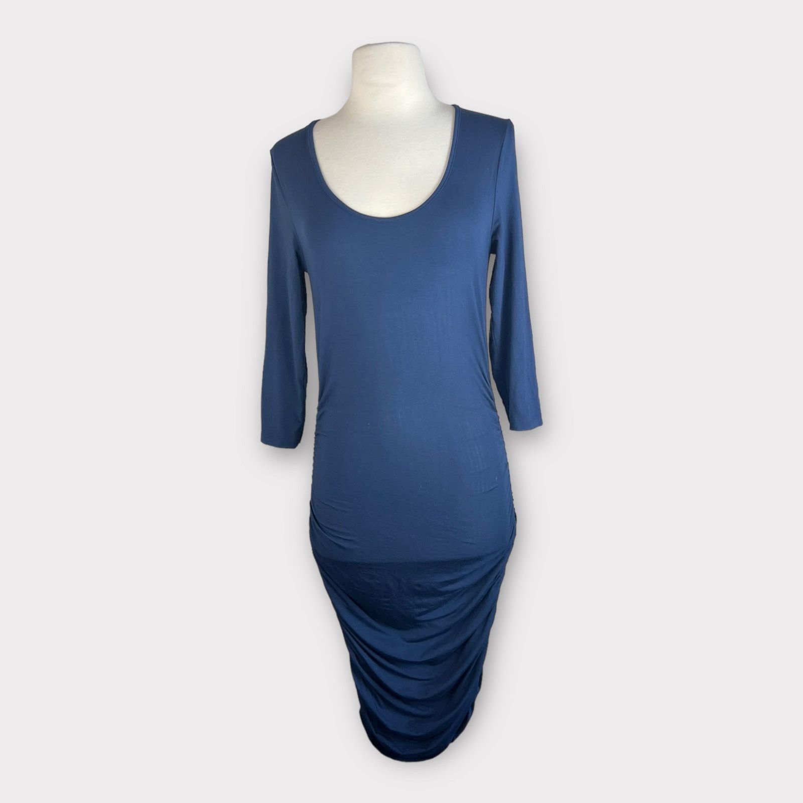 Nordstrom Ingrid & Isabel | Ruched Stretch Shirred Maternity Dress Size S / US 4 / IT 40 - 5 Thumbnail