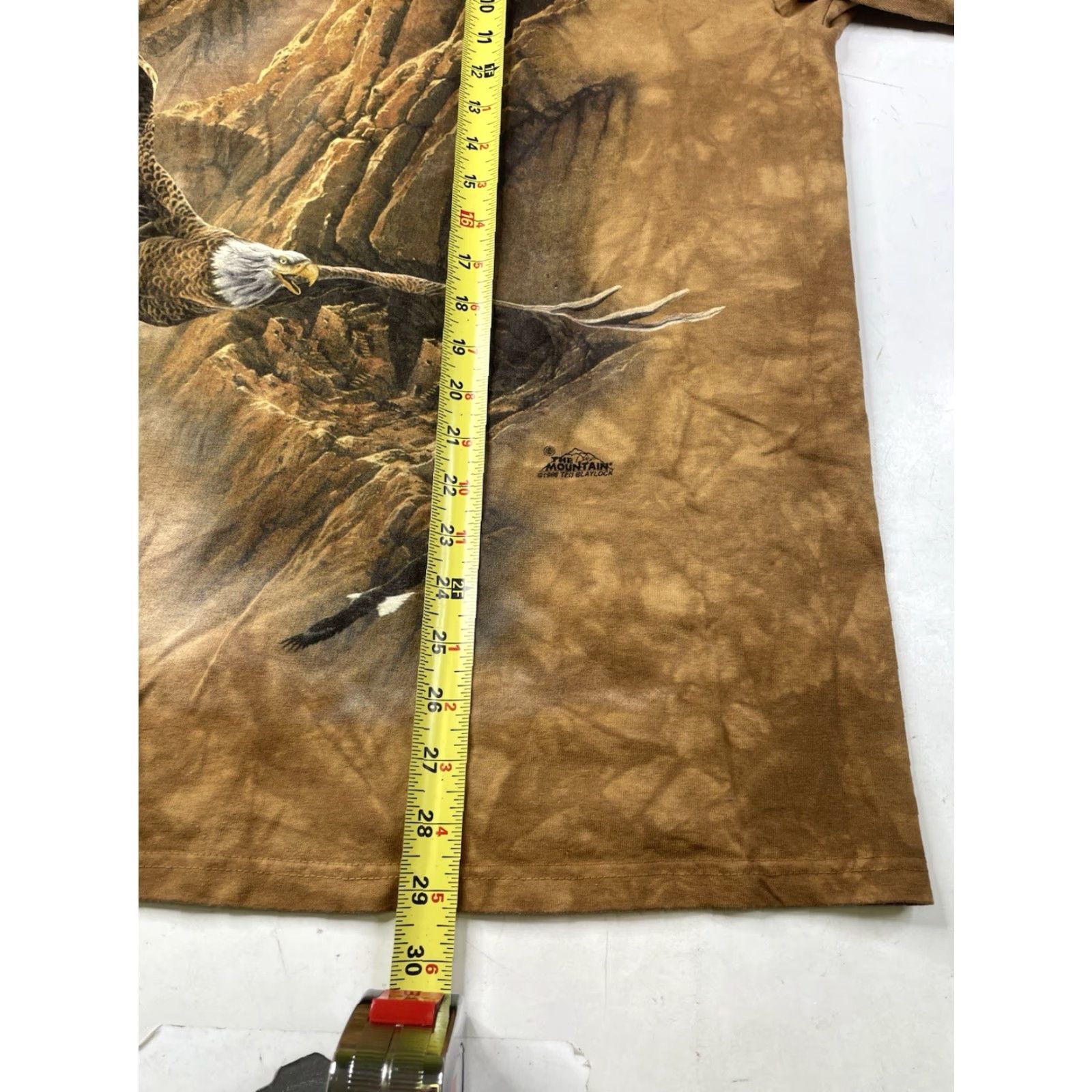 The Mountain VINTAGE The Mountain Bald Eagle Nature Tie Dye T-Shirt Mens XL Brown USA Made 90s Eagles Nature USA Mens XL Size US XL / EU 56 / 4 - 4 Thumbnail