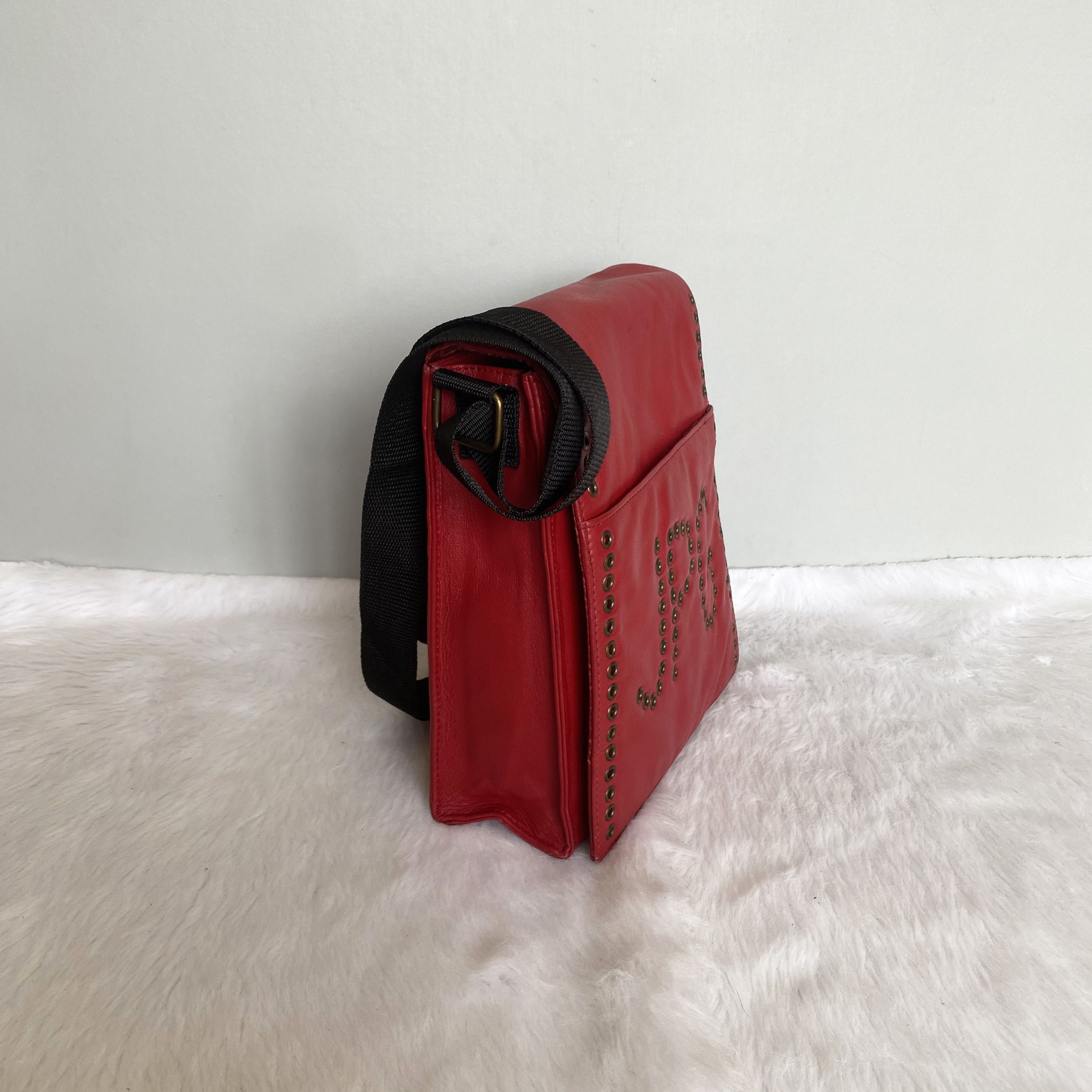 Jean Paul Gaultier × Vintage JPG Jean Paul Gaultier Logo Studded Leather Crossbody Bag Size ONE SIZE - 2 Thumbnail