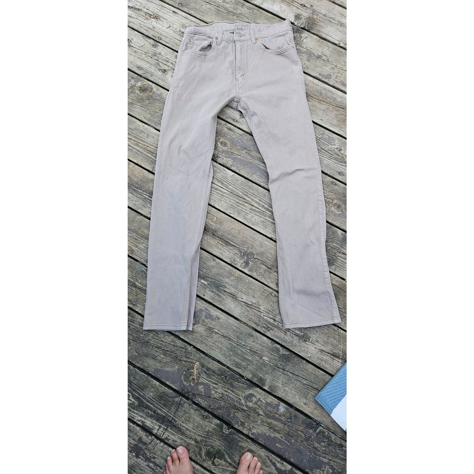 Levi's Levi's 505 Sand Colored Men's Jeans, Size 32 x 34 Size US 32 / EU 48 - 2 Thumbnail