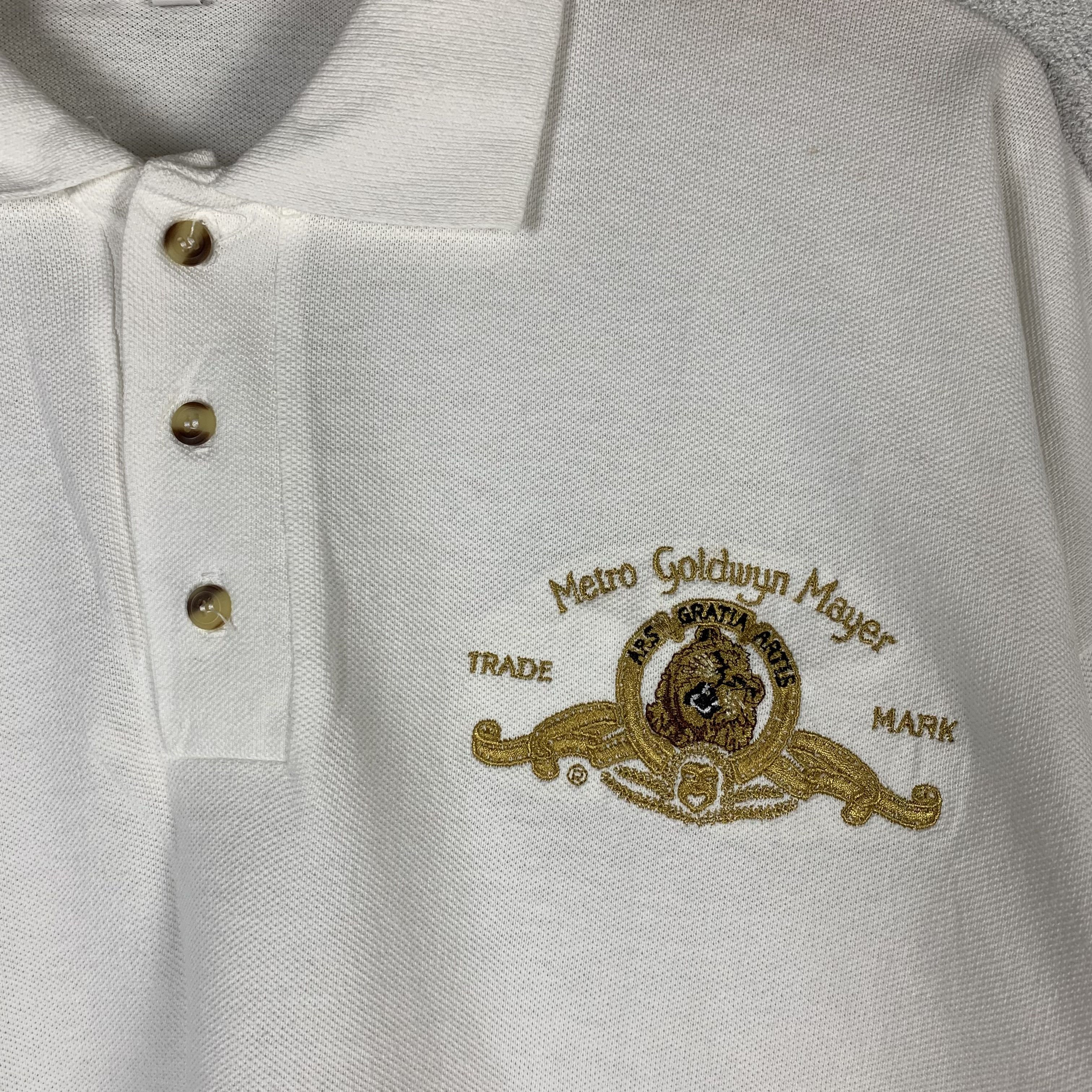 Vintage Metro Goldwyn Mayer MGM Polo Shirt Big Size Size US XXL / EU 58 / 5 - 3 Thumbnail