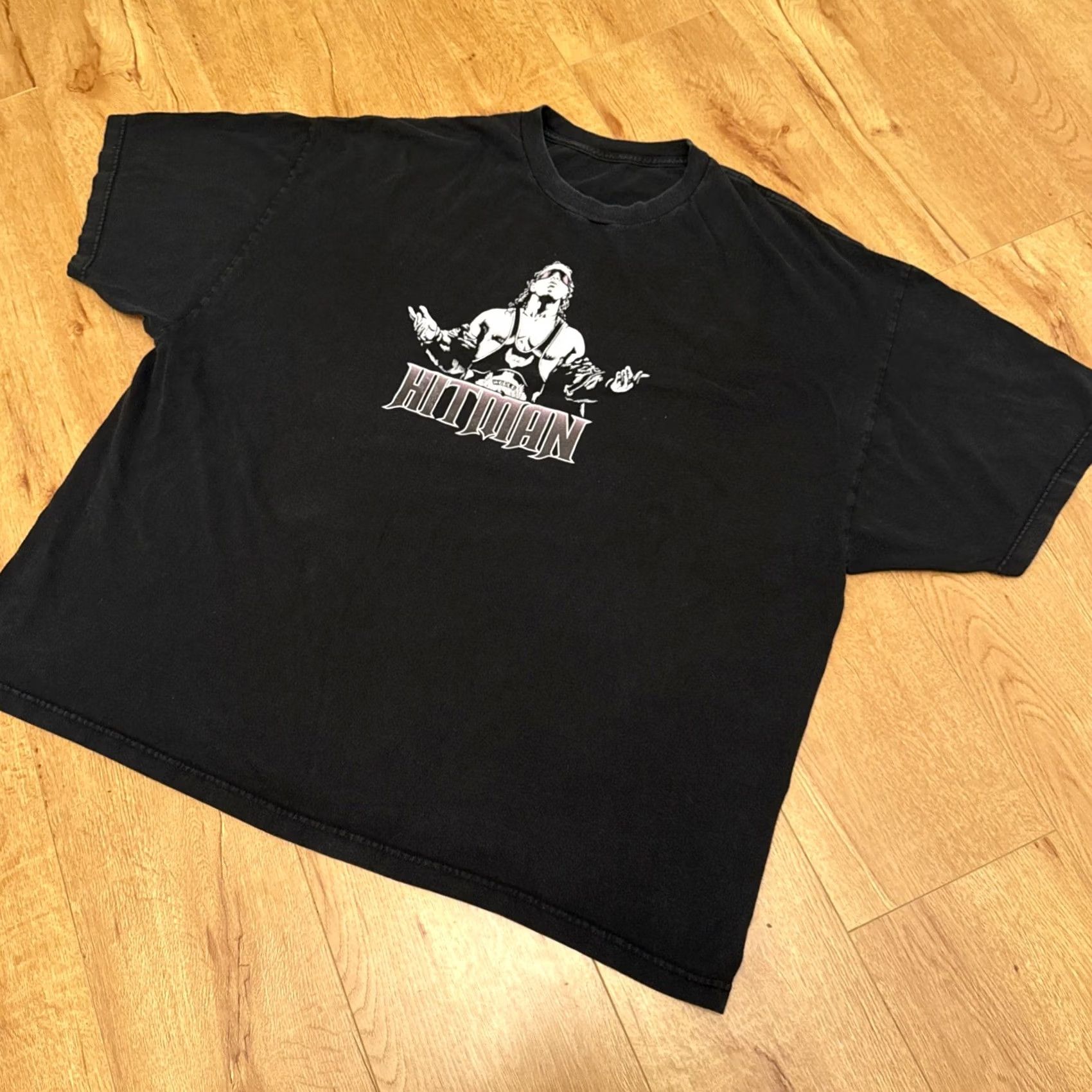 Etro VINTAGE WWE Bret Hart Shirt Mens 3XL Black Cotton Logo Short Sleeve T-Shirt WCW WWF Hitman Hart Wrestling Size US XXL / EU 58 / 5 - 3 Thumbnail