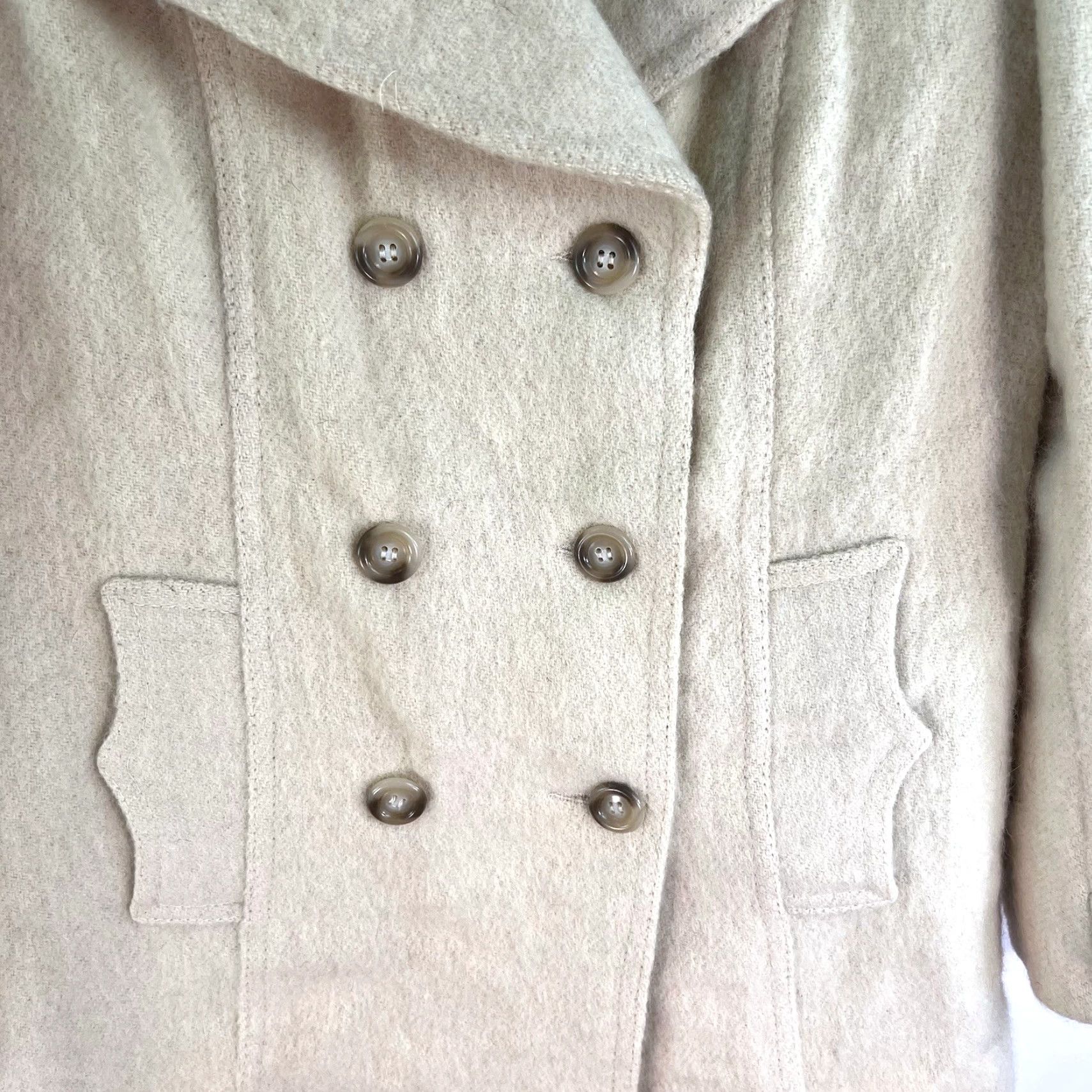 Vintage VINTAGE 70s Hilda Iceland Wool Jacket Women's Size 10 Beige Casual Classic Size L / US 10 / IT 46 - 3 Thumbnail