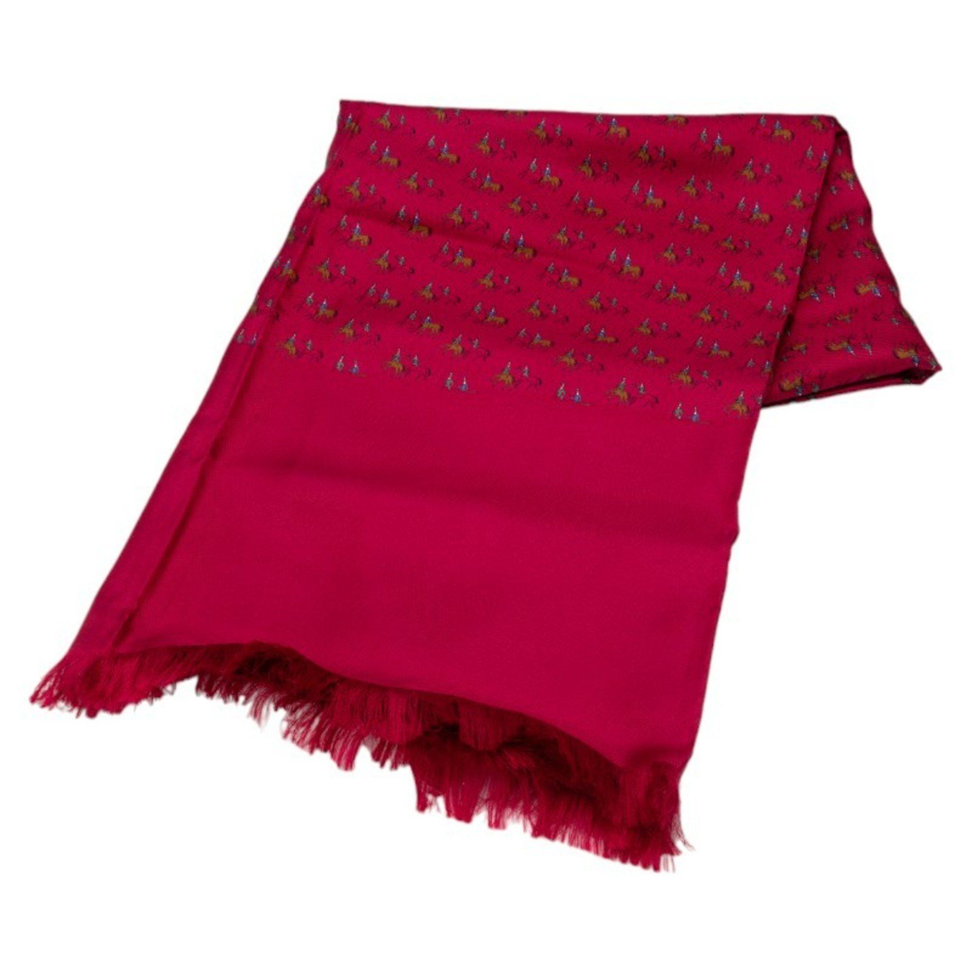 Hermes Hermes Margiela period scarf wine red multicolor silk women's HERMES Size ONE SIZE - 1 Thumbnail