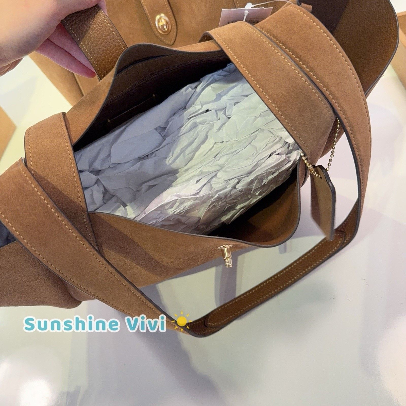 Coach NWT Coach Hadley Turnlock Tote Bag CCC76 Size ONE SIZE - 4 Thumbnail