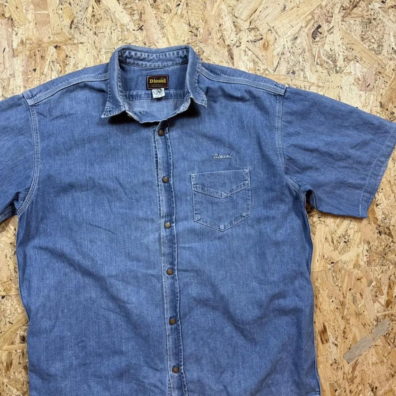 Diesel Diesel Vintage Shirt Button Up Blue Size US L / EU 52-54 / 3 - 3 Thumbnail