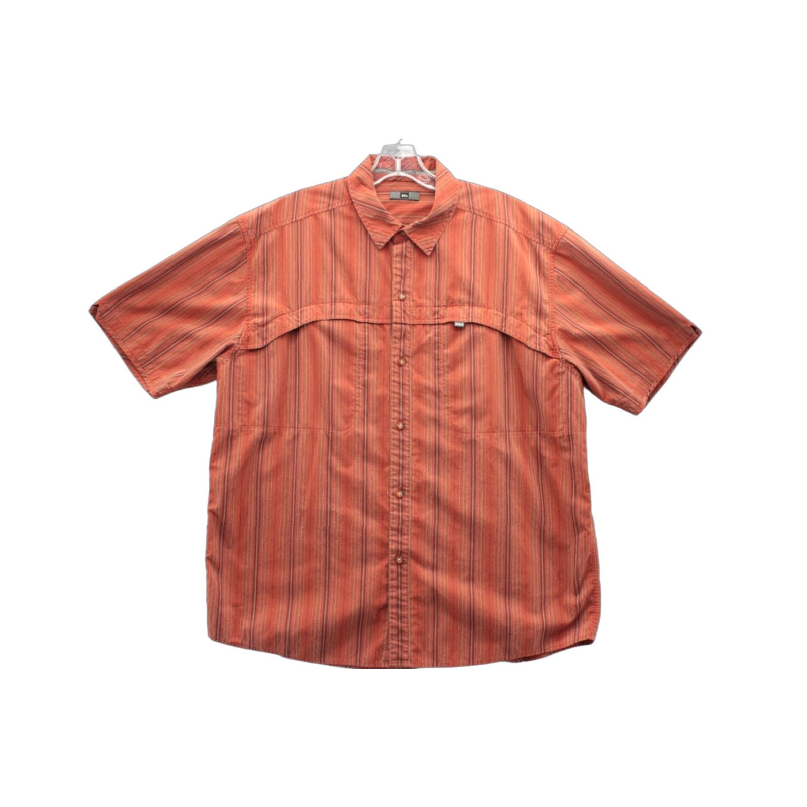 Vintage REI Shirt Button-Up Orange Short Sleeve Pocket Lightweight Outdoors Men L Shirt Size US L / EU 52-54 / 3 - 1 Thumbnail