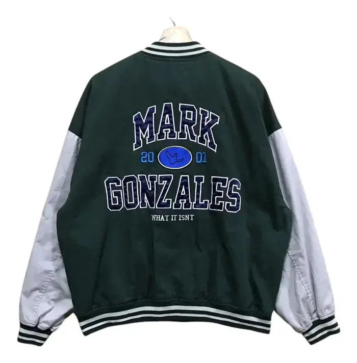 Vintage Vintage 2001 Mark Gonzales Skateboard Varsity Jackets Size US L / EU 52-54 / 3 - 3 Thumbnail