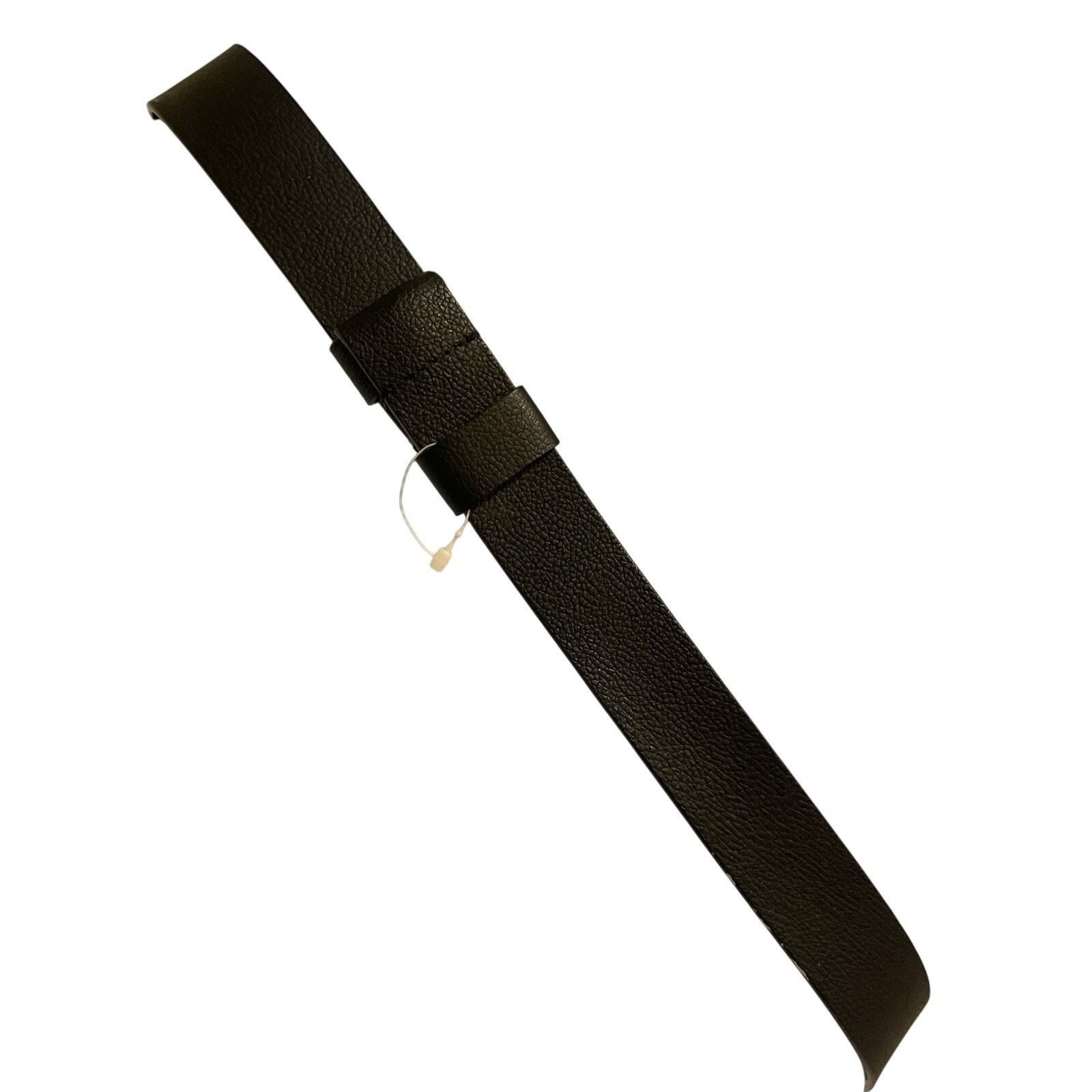 Chicos Chico’s Genuine Leather Statement Belt – Black & Gold Buckle Size ONE SIZE - 2 Thumbnail