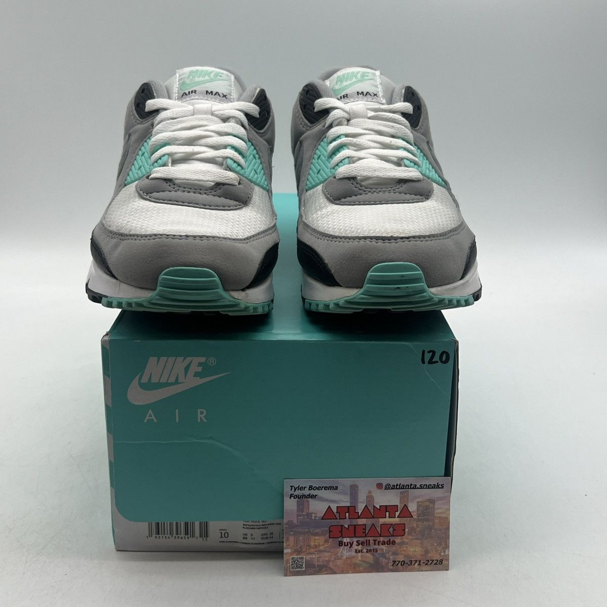Nike Air max 90 hyper turquoise Size US 10 / EU 43 - 2 Thumbnail