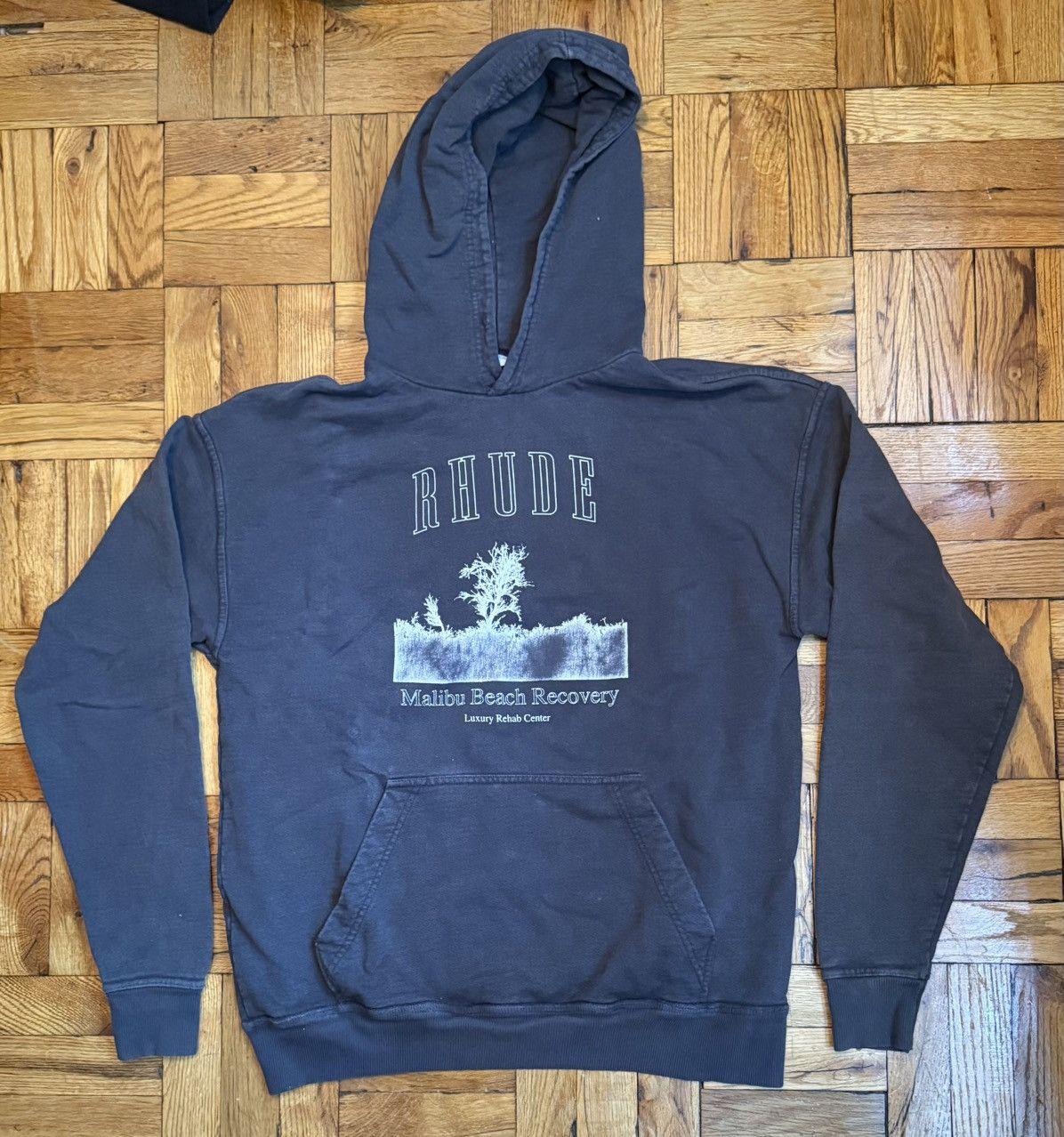 Rhude Rhude Malibu Beach Hoodie - Gray Size US M / EU 48-50 / 2 - 1 Preview