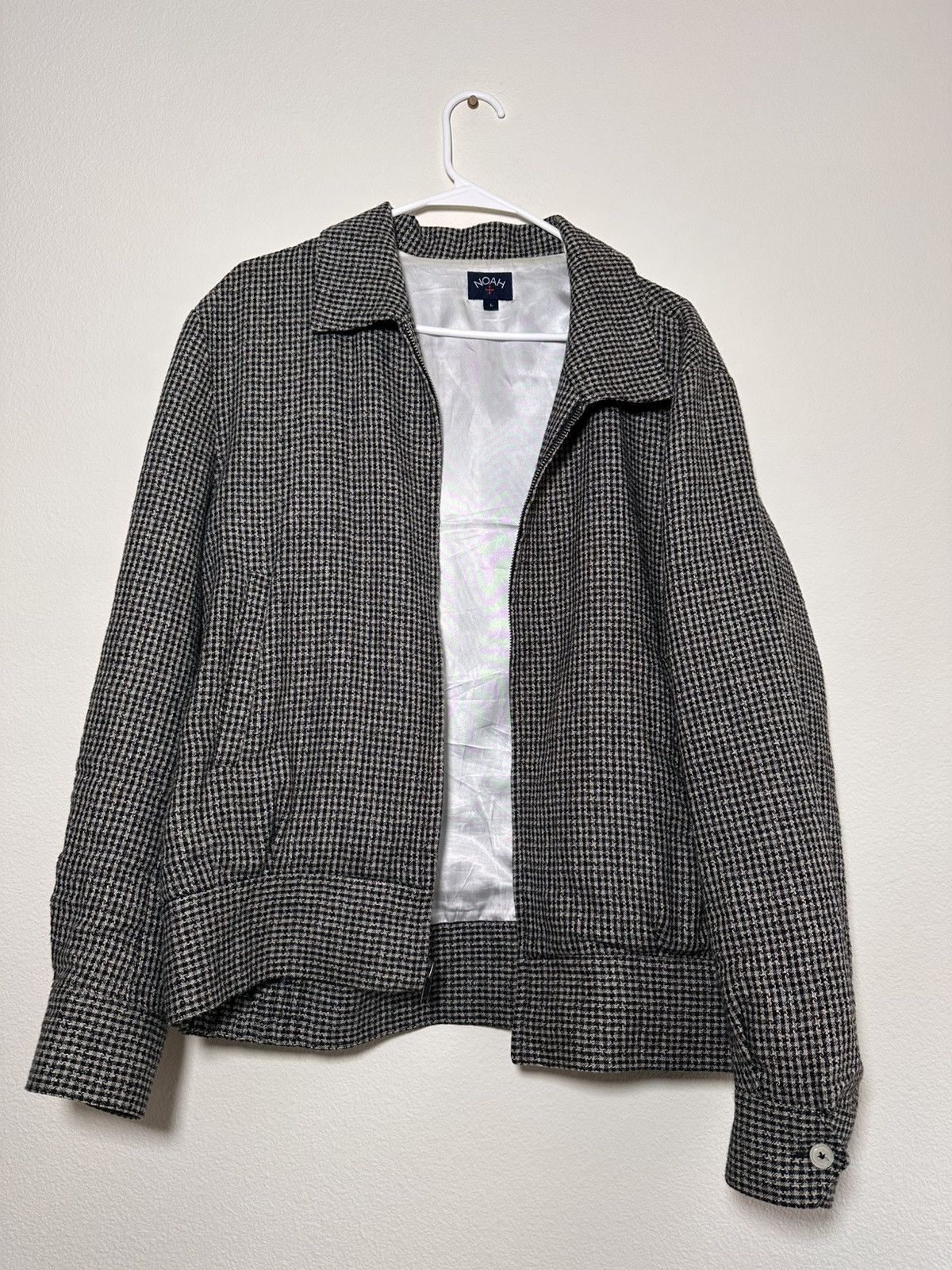 Noah Noah Ricky Houndstooth Linen-Blend Jacket (L) Size US L / EU 52-54 / 3 - 1 Thumbnail