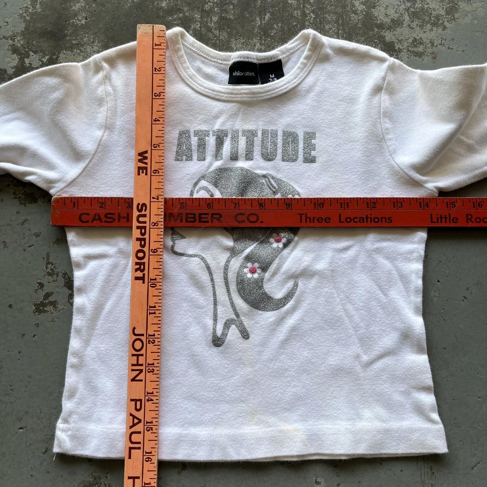 Vintage Vintage Y2K Attitude Floral Grunge Glitter Joke Baby Tee Size XS / US 0-2 / IT 36-38 - 4 Thumbnail