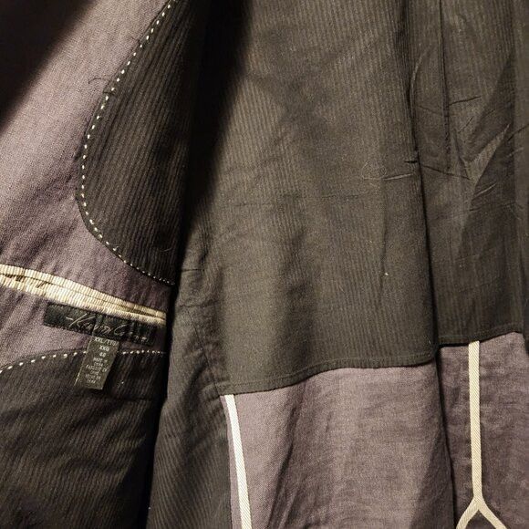 Kenneth Cole Kenneth Cole men's gray 100%linen sport coat blazer 46R Size 46R - 4 Thumbnail