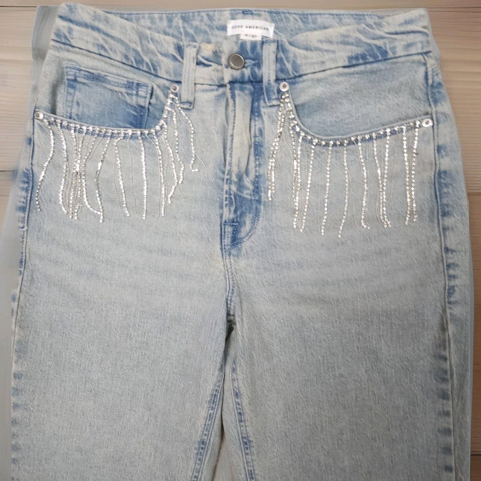 Good American Good ‘90s Straight Jeans Size 4/27