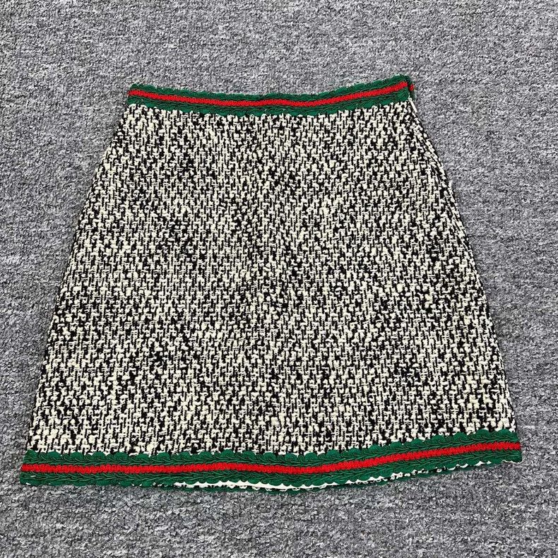 Gucci Gucci Red Green Striped Wool Skirt Size 40- DMC Size 40" / US 18 - 1 Thumbnail