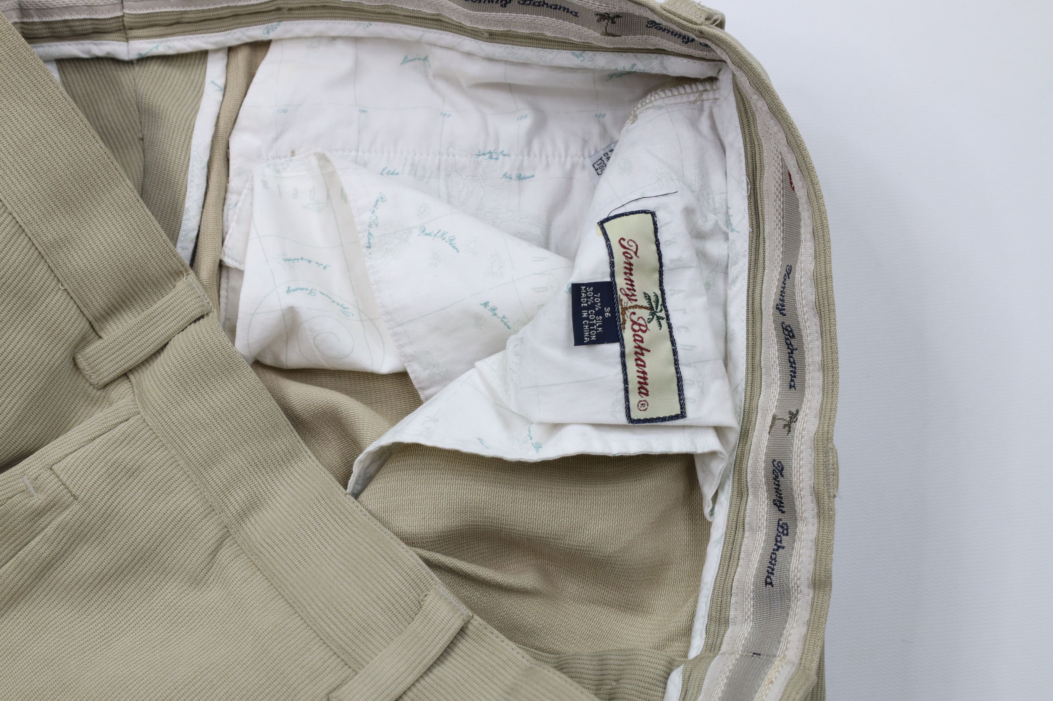 Tommy Bahama Vintage 90s Tommy Bahama Relax Blend Wide Leg Cargo Pants Size US 36 / EU 52 - 9 Thumbnail