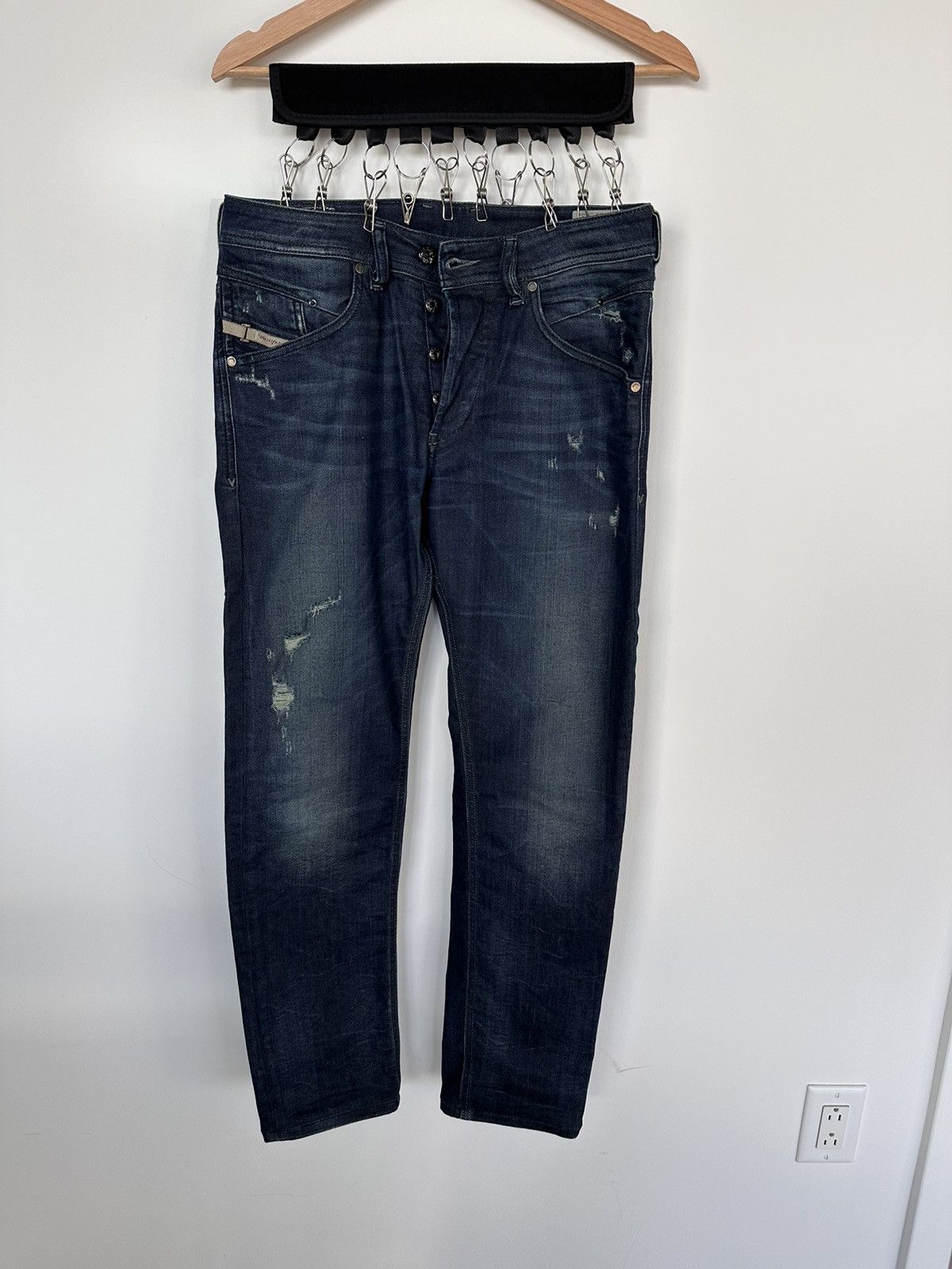 Diesel DIESEL dark blue jeans Size US 29 - 1 Thumbnail