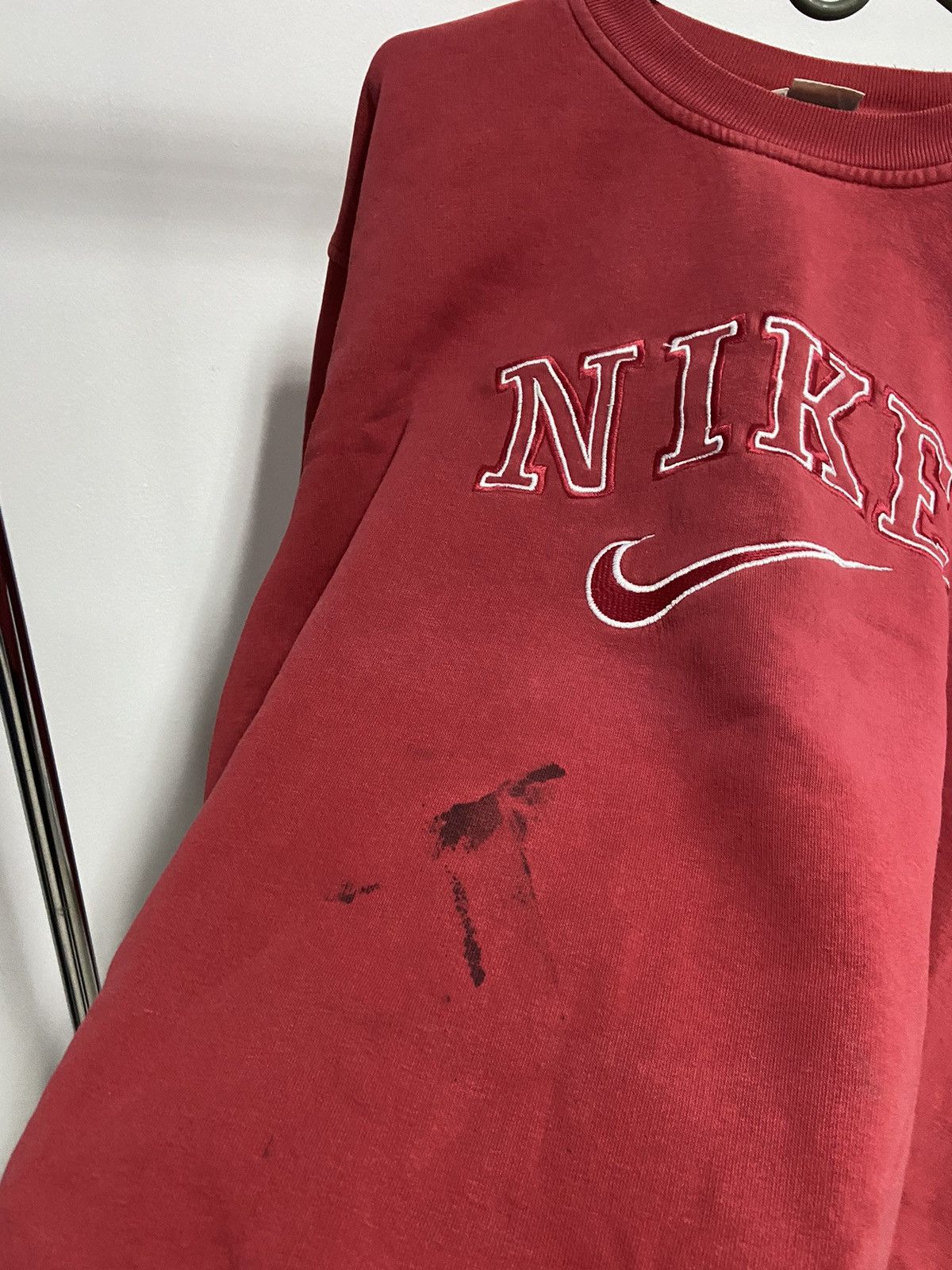 Nike × Vintage Nike Sweatshirt big spell out Logo Vintage 90s skate Size US M / EU 48-50 / 2 - 9 Thumbnail