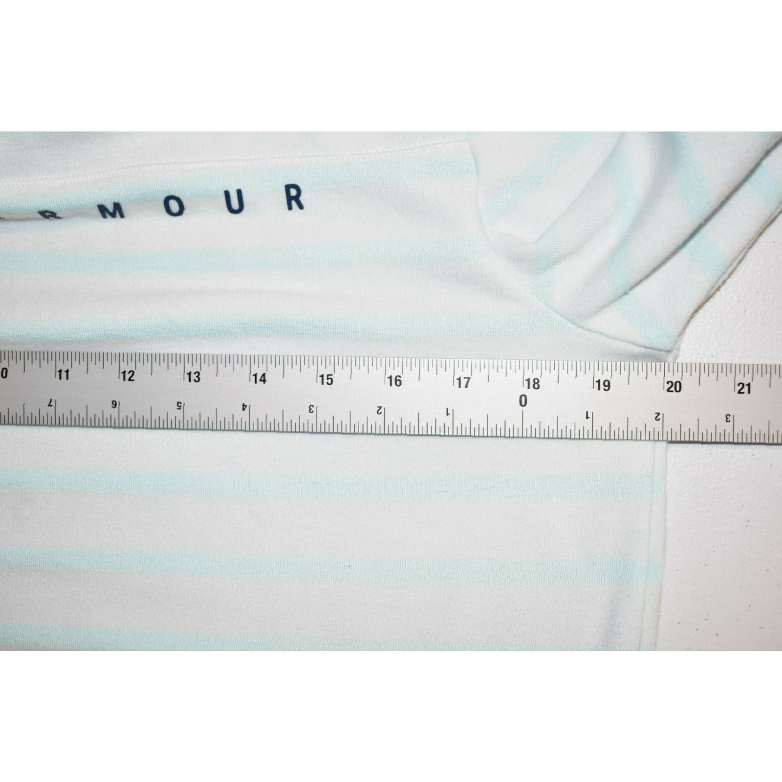 Under Armour Under Armour Hoodie Striped Long Sleeve Small Blue White Womens Size S / US 4 / IT 40 - 4 Thumbnail