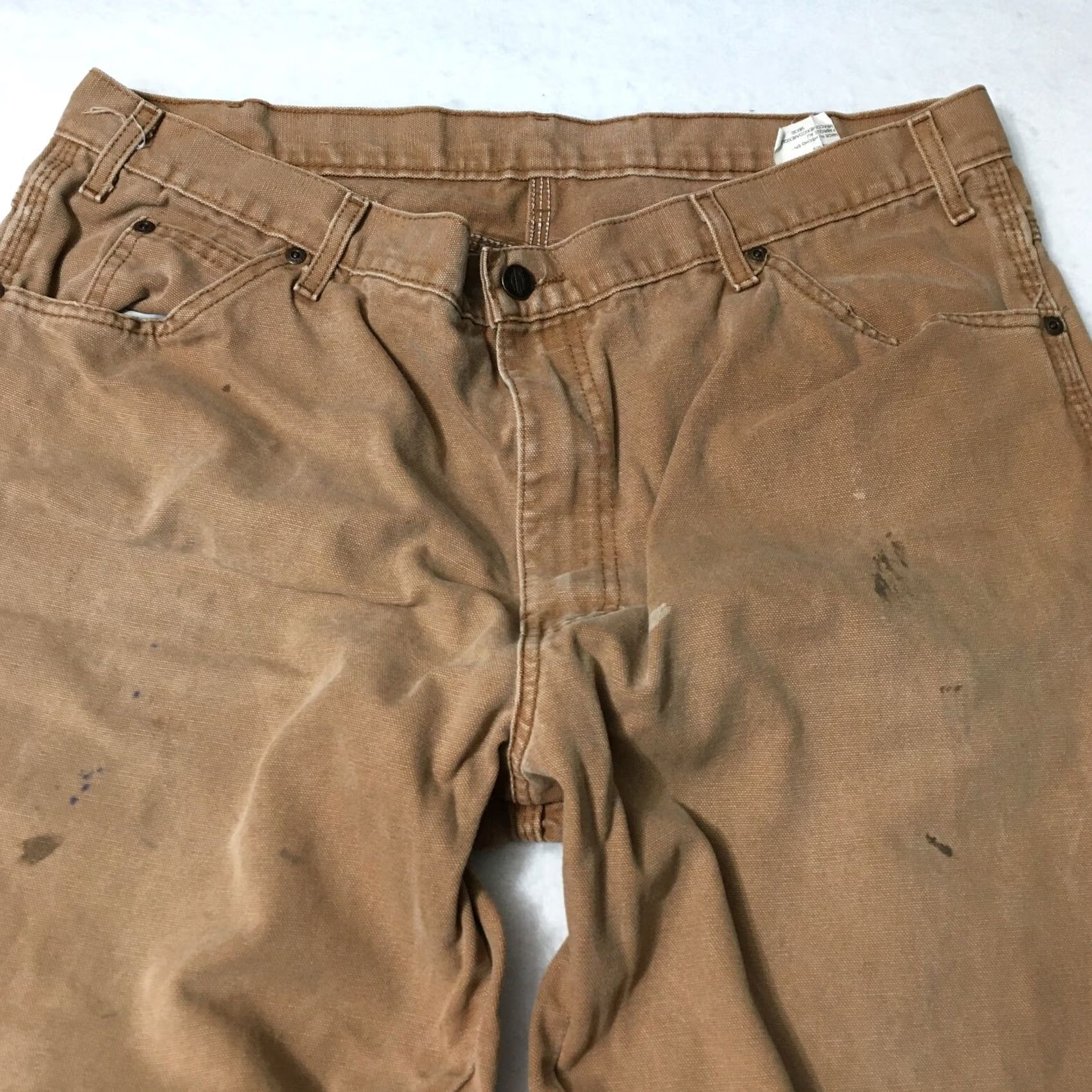 Dickies Dickies Carpenter Pants Mens 38 X 30 Tan Workwear Canvas Utility Relaxed Fit Pants Mens Regular 38 Brown 90s Grunge USA Size US 38 / EU 54 - 2 Thumbnail