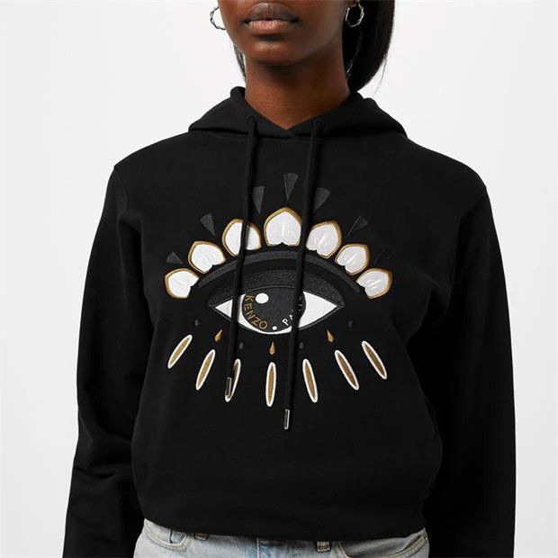 Kenzo o1g2r1mq1024 Eye Icon Oth Hoodie in Black Size XXS / US 00 / IT 34 - 4 Thumbnail