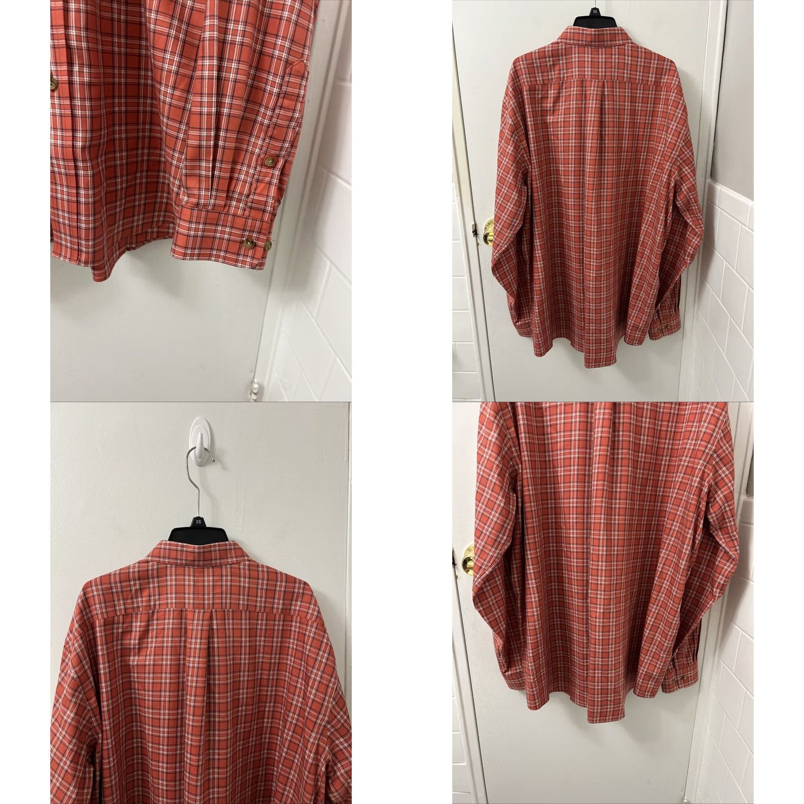 Vintage VINTAGE LL Bean Shirt Mens XL Red Plaid Kennebunk Sport Traditional Button Down 503307 Size US XL / EU 56 / 4 - 8 Thumbnail