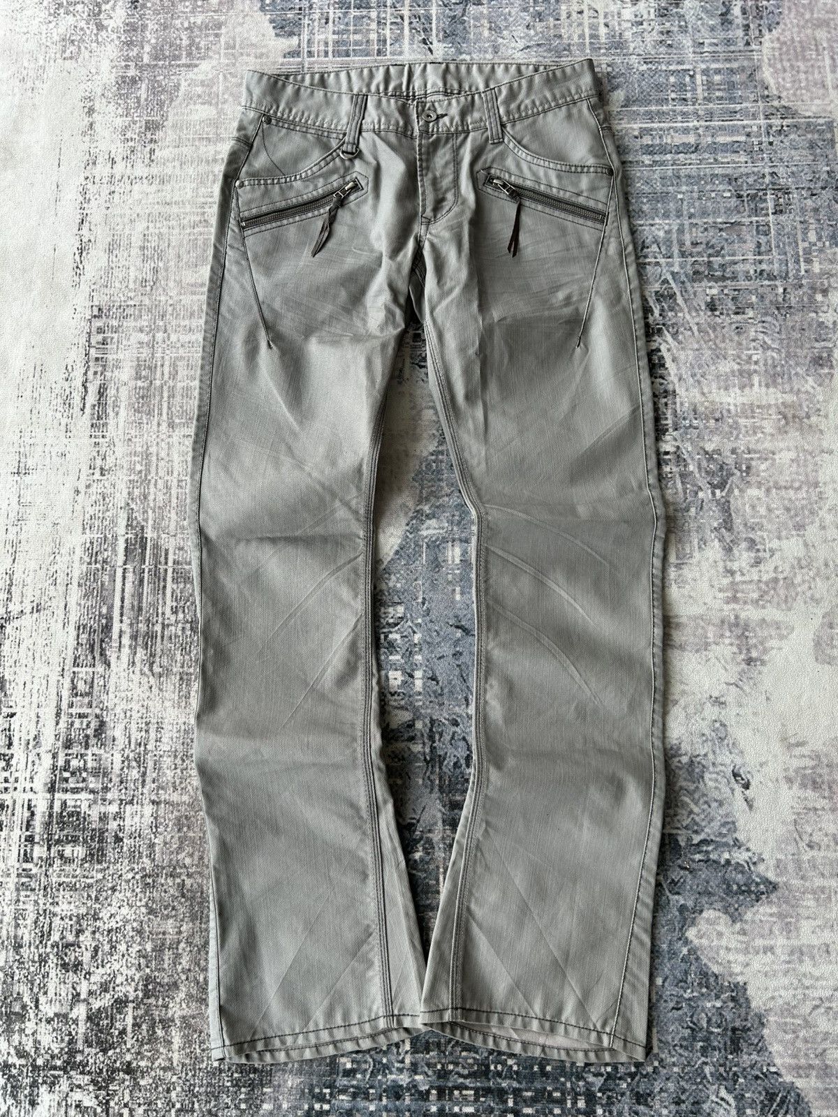 If Six Was Nine Hideaways Flared Y2k Pants Size US 31 - 3 Thumbnail