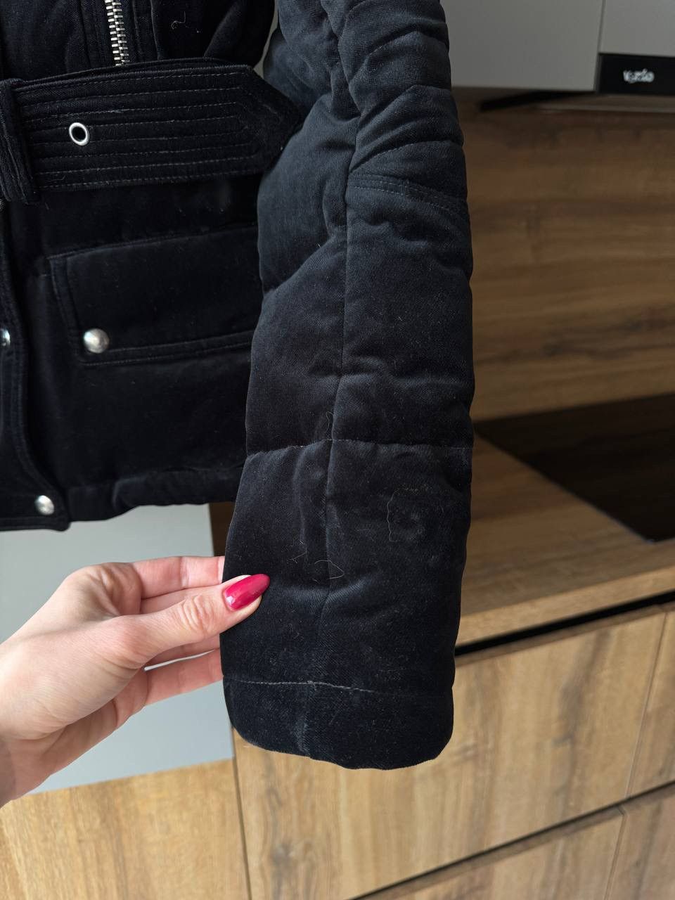 Original Belstaff Padded Velour Puffer Jacket