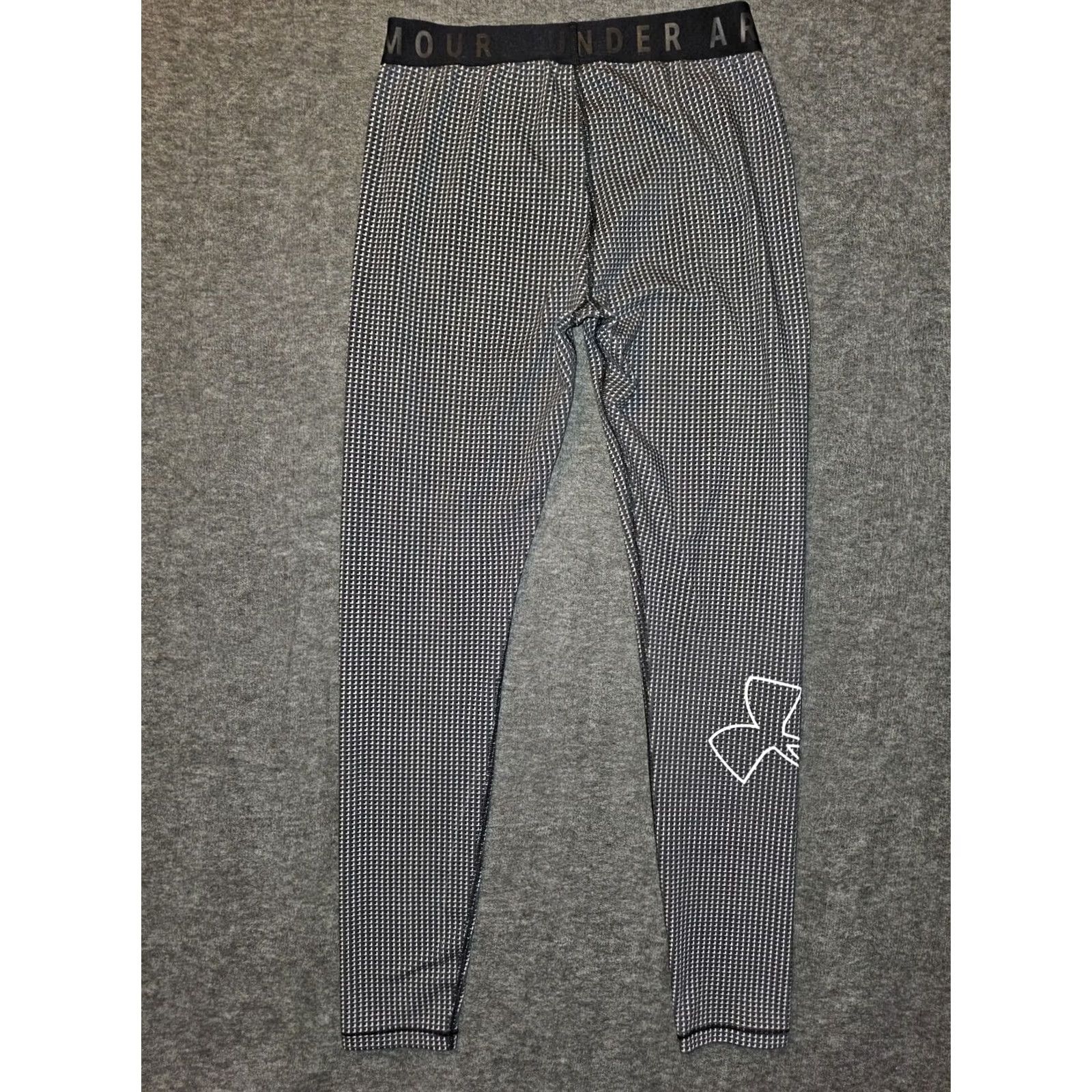Under Armour Under Armour Leggings Womens Small Black Geometric Ankle Skinny Active Yoga Gym Size 28" / US 6 / IT 42 - 8 Thumbnail