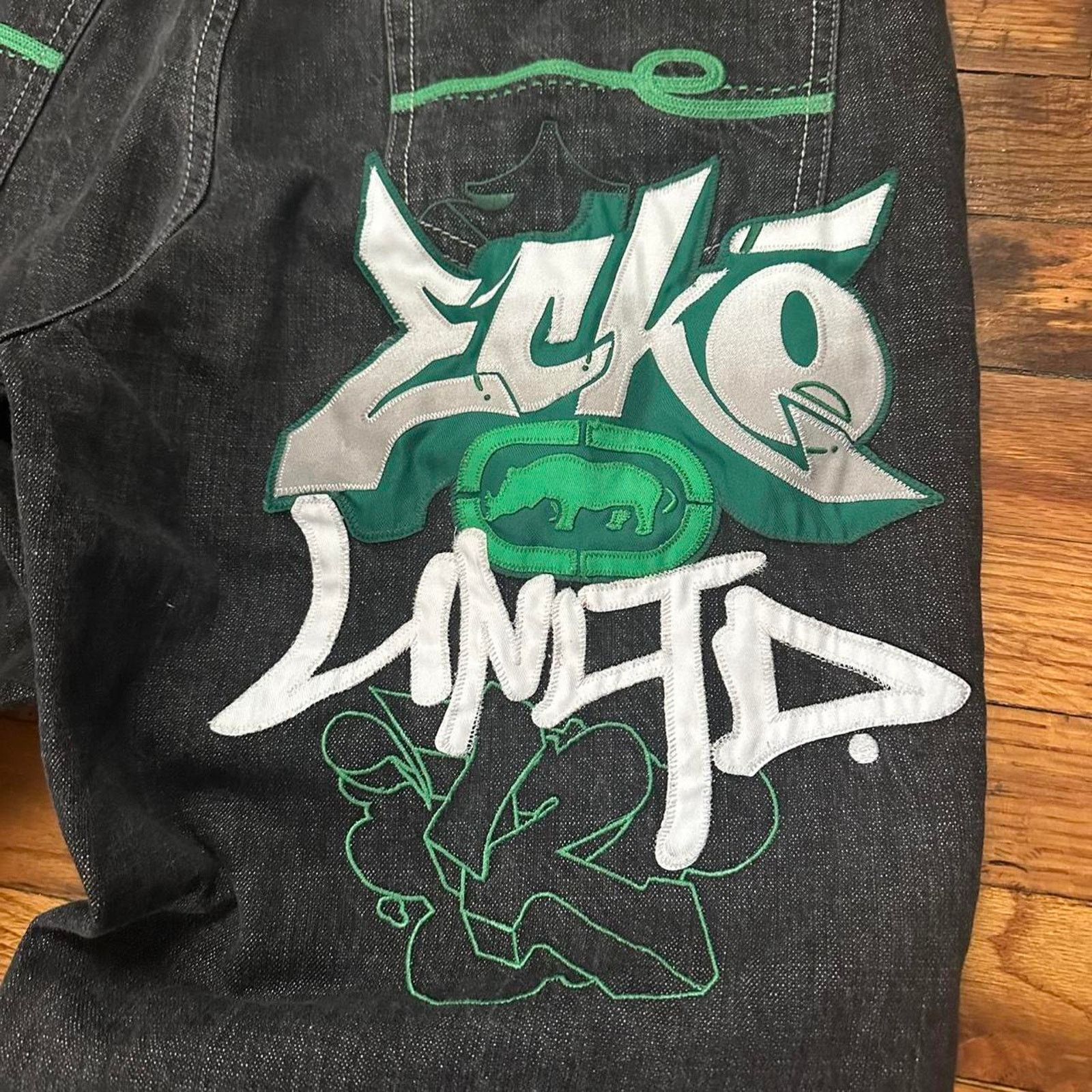 Ecko Unltd. × Vintage Rare Ecko Unltd Y2K Graffiti Baggy Jeans Skate 36x29 Size US 36 / EU 52 - 8 Thumbnail
