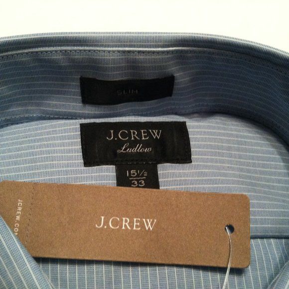 J.Crew J.CREW LUDLOW MENS NEW BLUE COTTON DRESS SHIRT SIZE:15.5/33 Size US M / EU 48-50 / 2 - 4 Thumbnail