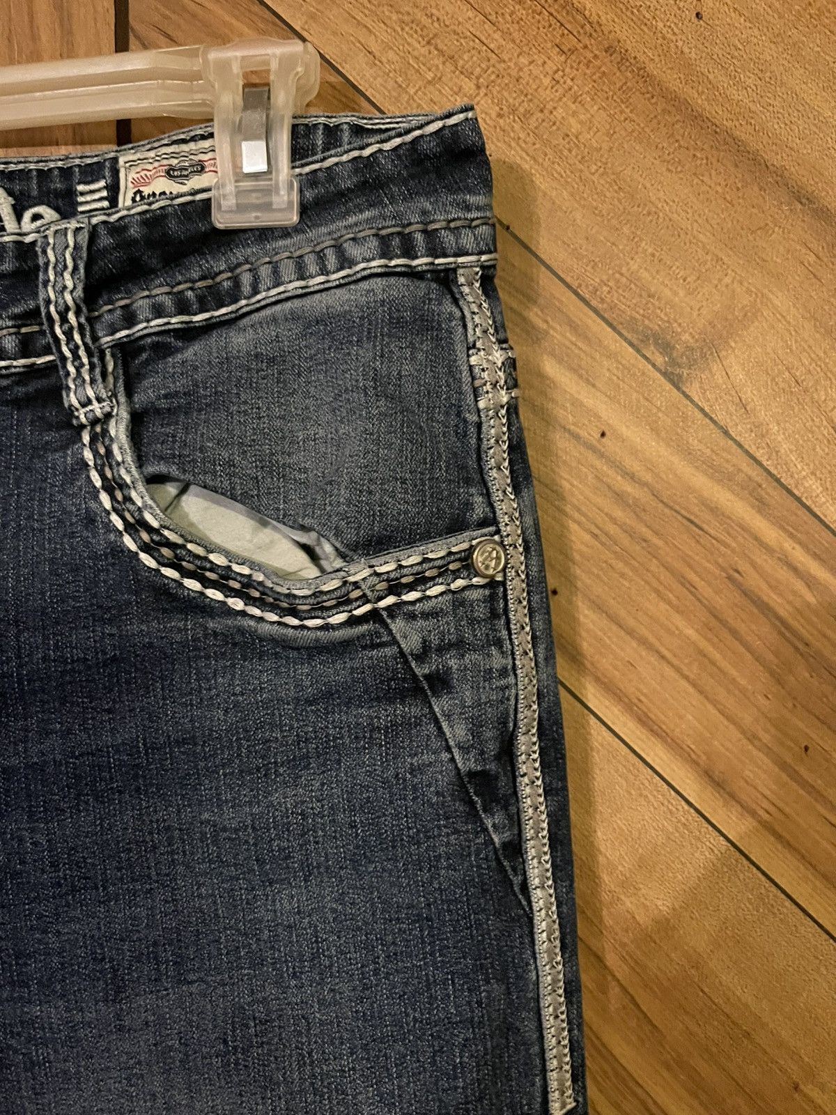 Other Answer Me Men’s 38 X 32 Straight Fit Blue Denim Jeans Size US 38 / EU 54 - 7 Thumbnail
