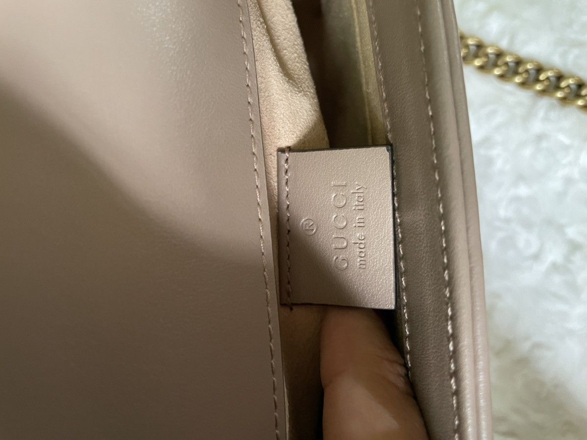 Gucci Gucci GG Marmont Dusty Pink Mini Top Handle Bag Size ONE SIZE - 14 Thumbnail