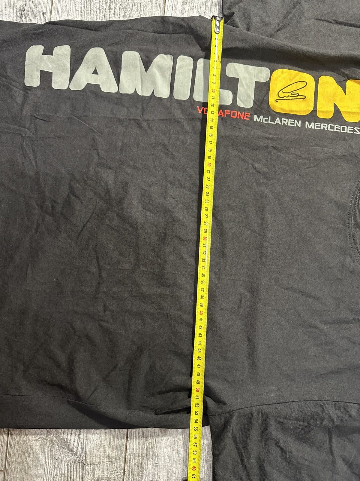 Hamilton × Mercedes-Benz × Vintage F1 Lewis Hamilton 'Font' T-Shirt 2012 Size US XL / EU 56 / 4 - 5 Thumbnail