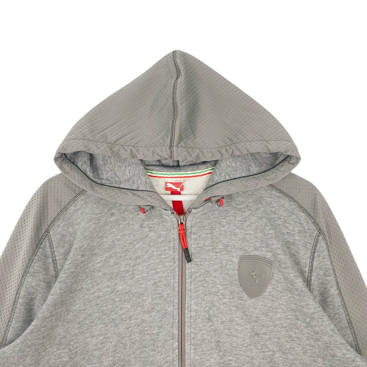 Other Vintage Puma Ferrari Hoodie Sweater Full Zip Grey Size US XL / EU 56 / 4 - 4 Thumbnail