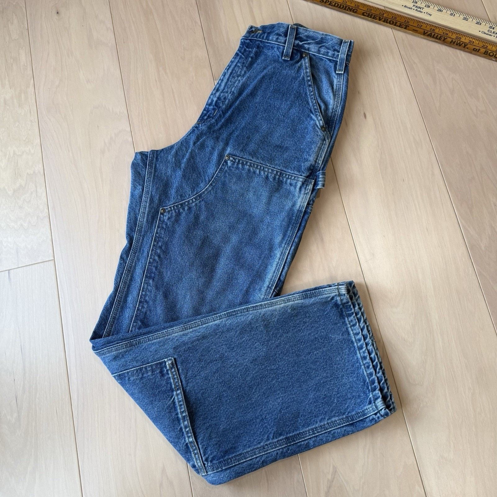 Carhartt Vintage Carhartt Double Knee Pants 31 Blue Denim Straight Size US 31 - 10 Thumbnail
