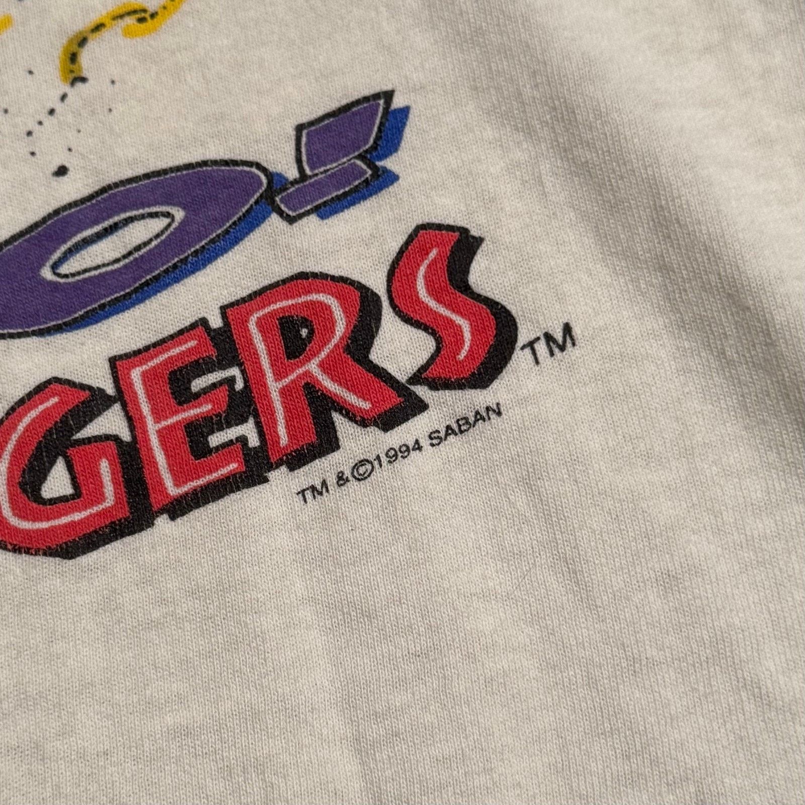 Vintage 1994 Saban Go! Power Rangers T Shirt Logotel - Sz Small Size US S / EU 44-46 / 1 - 10 Thumbnail